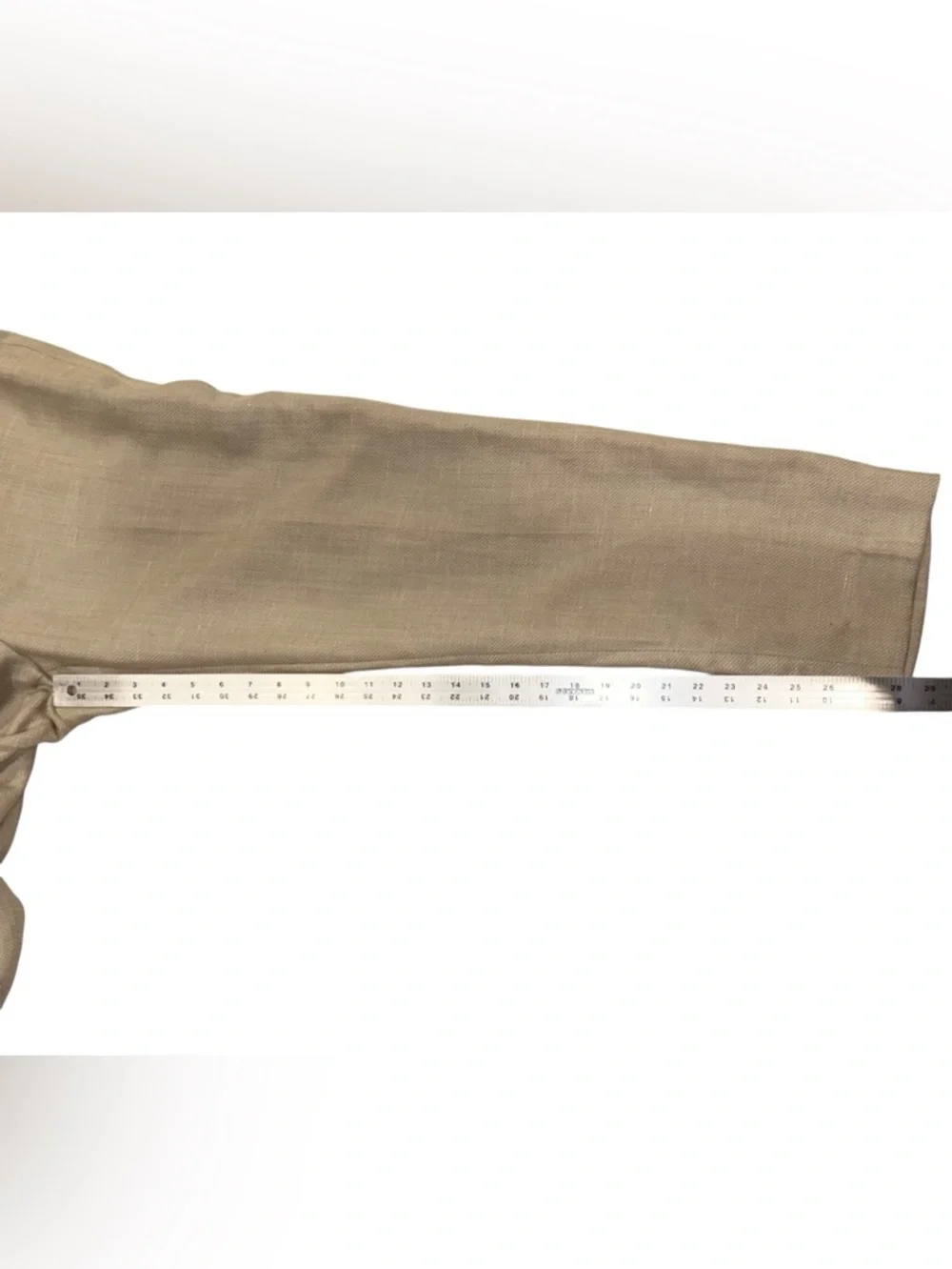 Rag & Bone New York Wool / Linen Trousers Mens Beige Luxury Dress Pants Sz 34